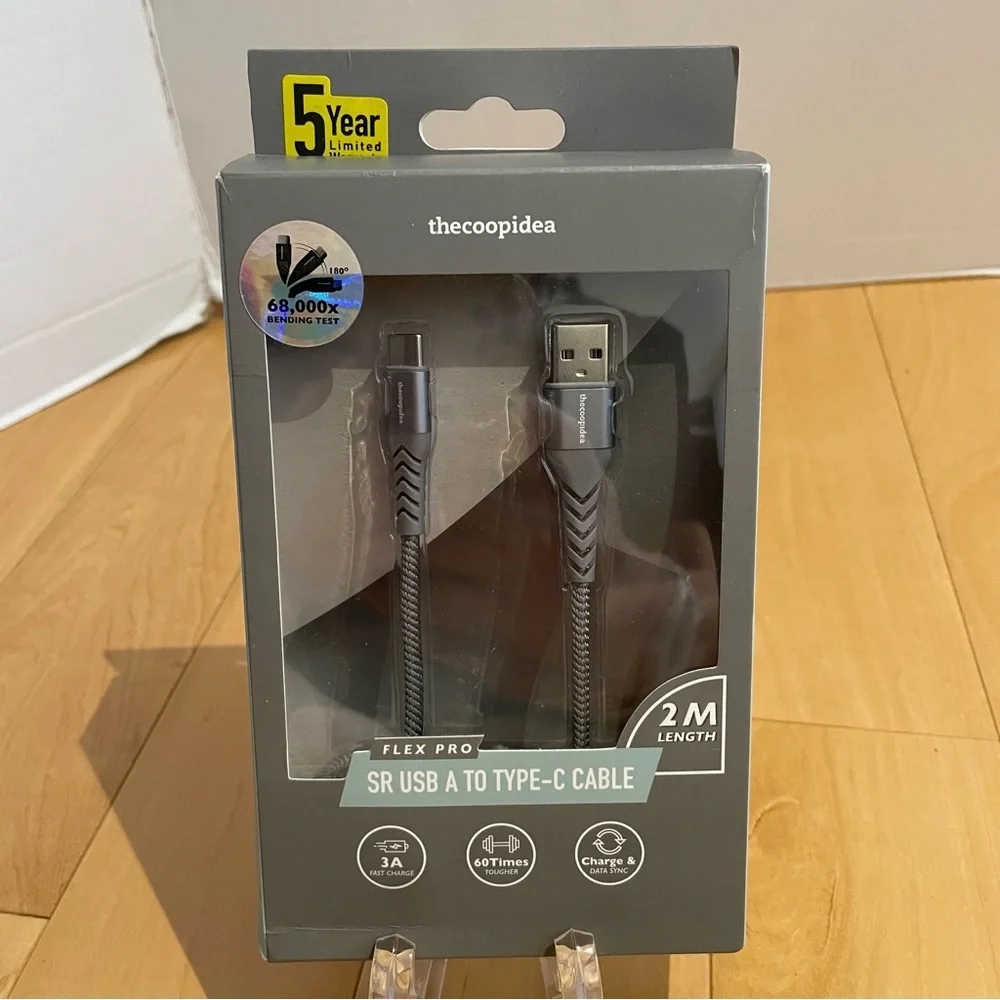 NIB USB A to type C cable - Picture 1 of 5